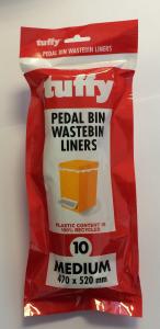 Tuffy White Pedal Bin Liners Medium 10's - 100% recycled